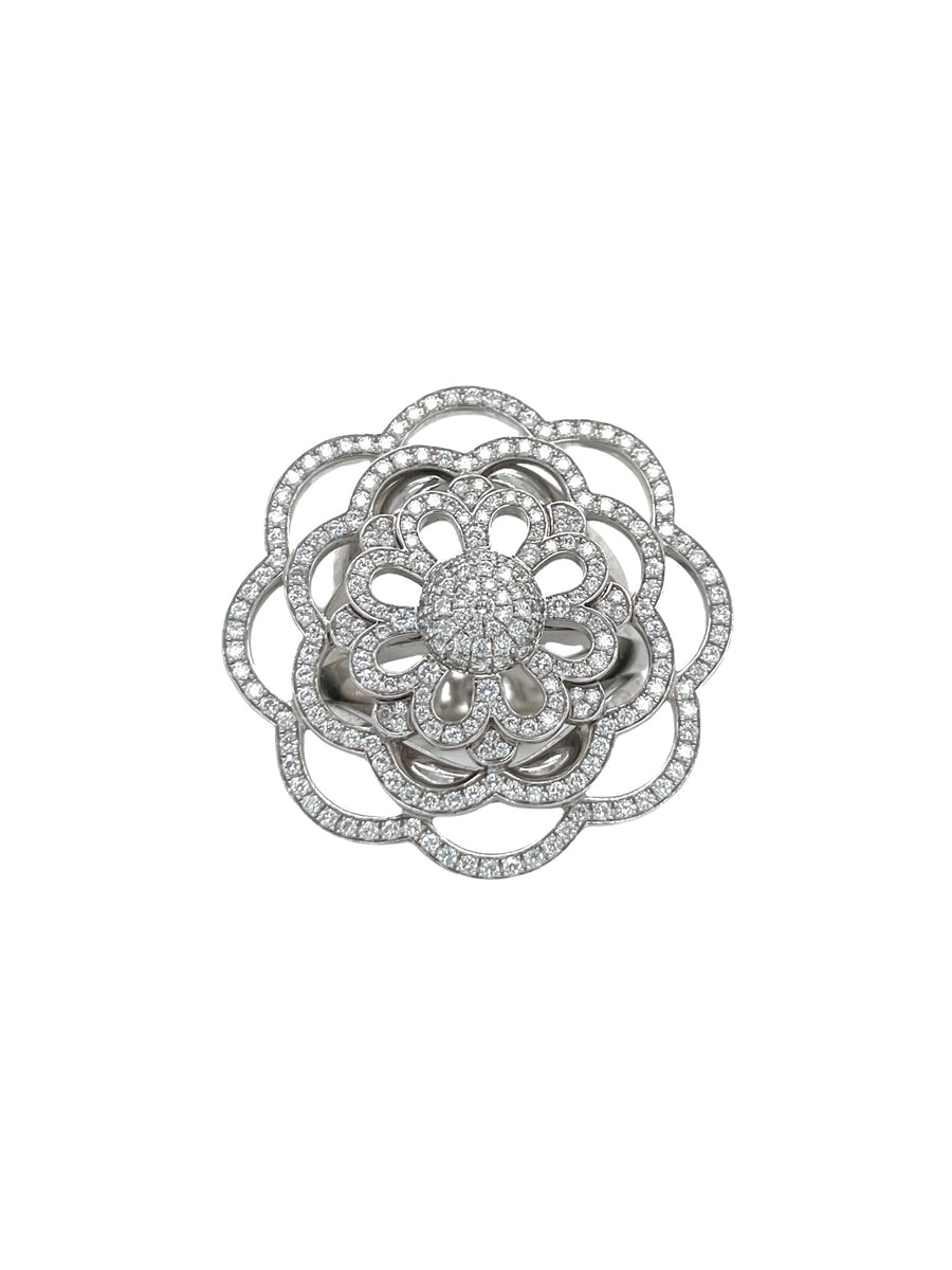 Hypnotic Flower Diamond Ring (2.32cts Dia)