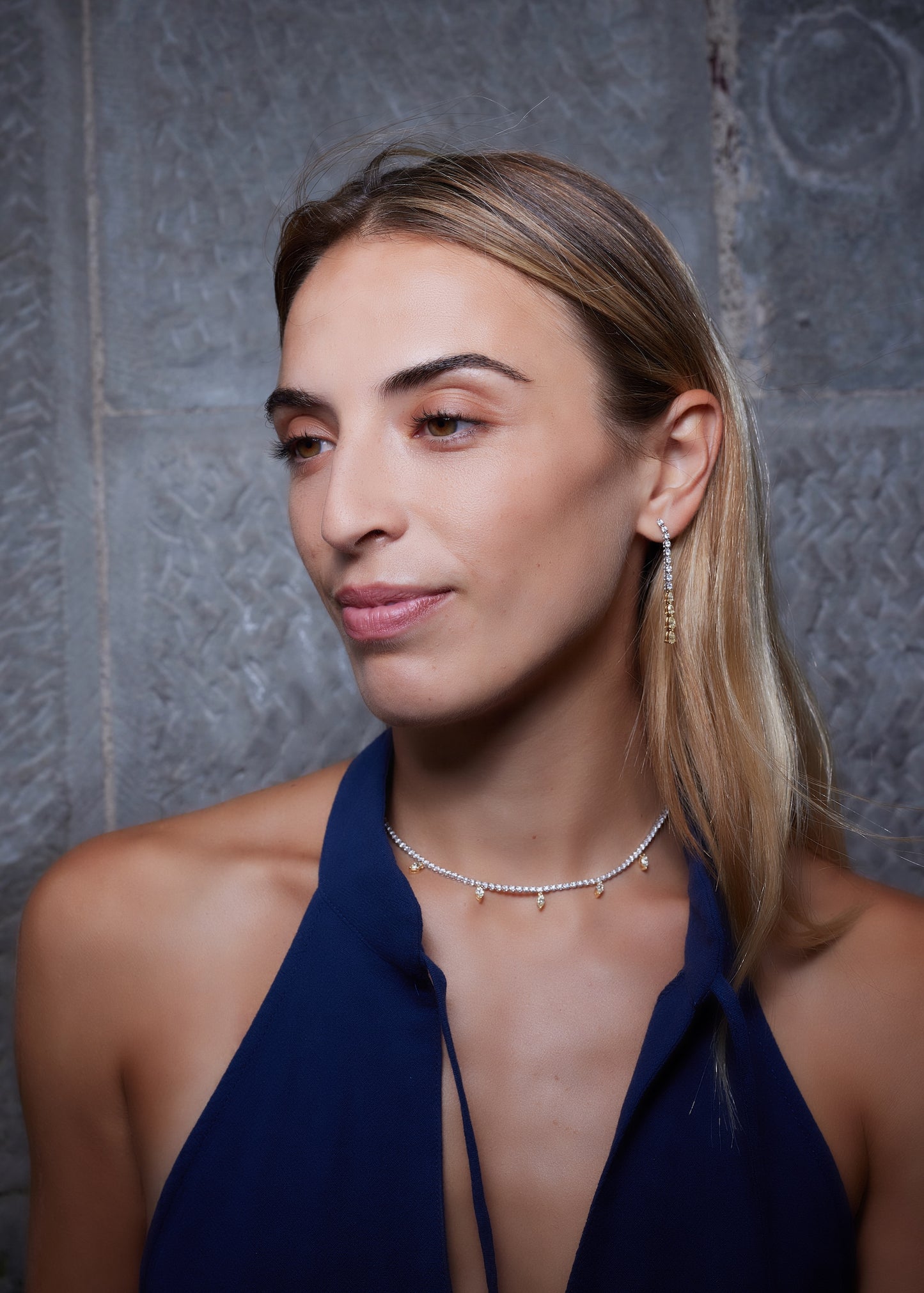 Lemon Pepper Marquis Choker