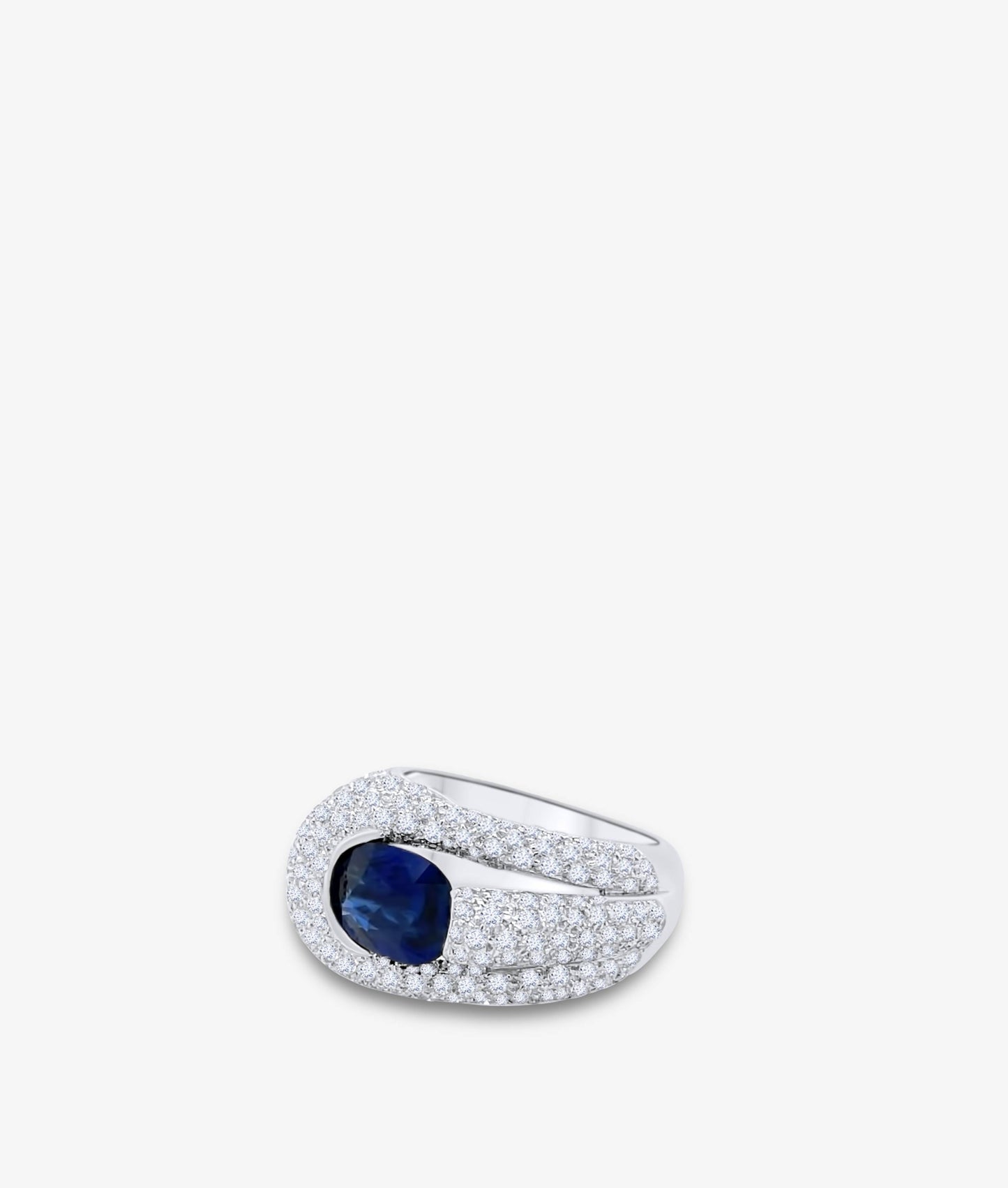 Untreated Burma Sapphire Ring