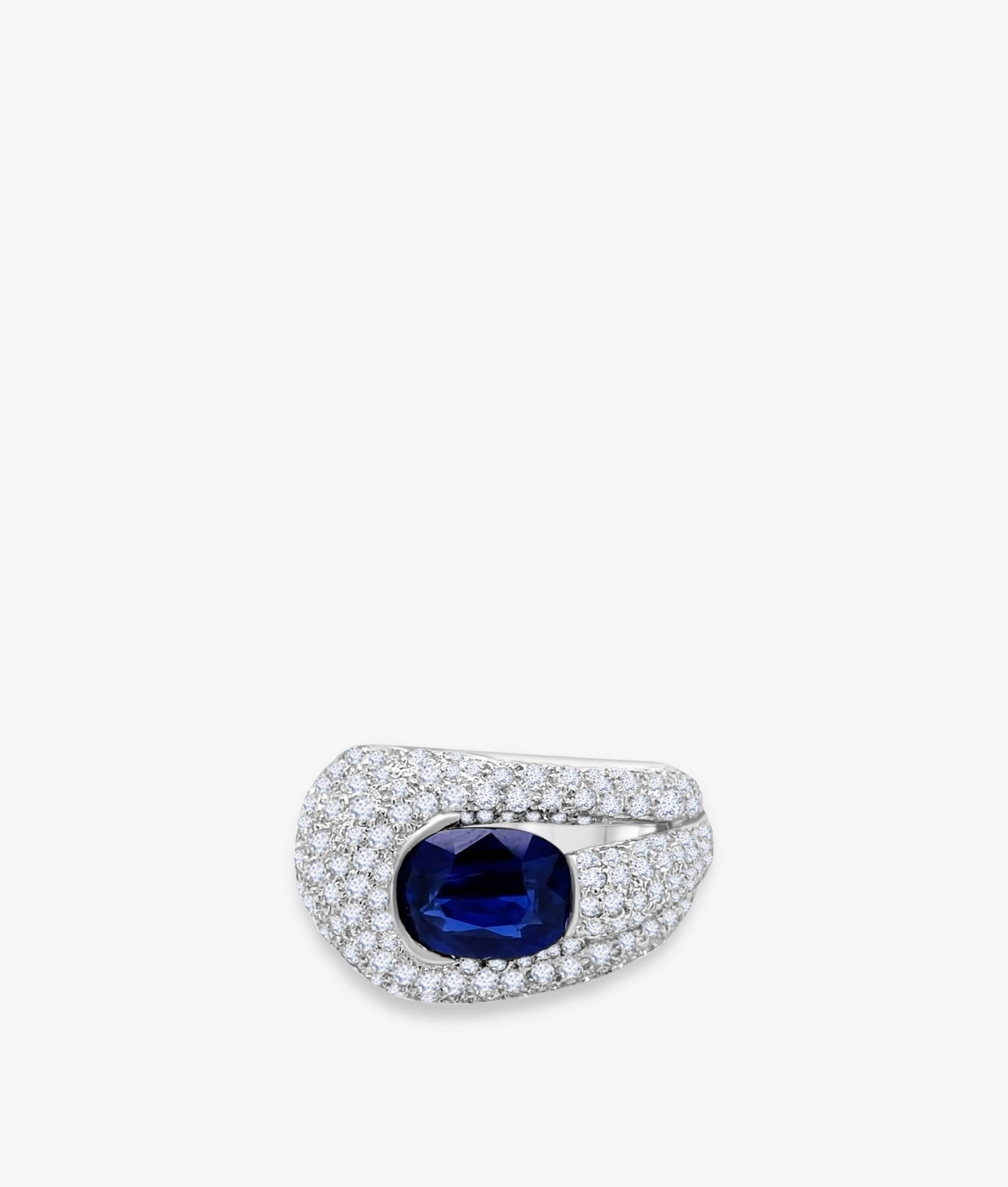Untreated Burma Sapphire Ring