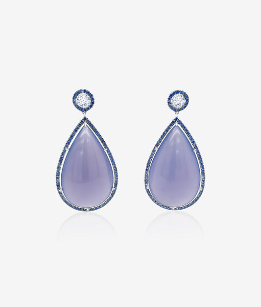 Chalcedony Drop Earrings
