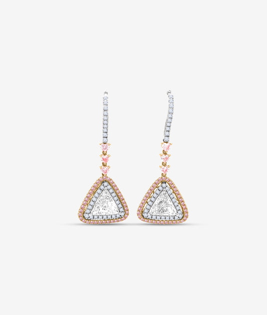 Diamond Triangle Earrings