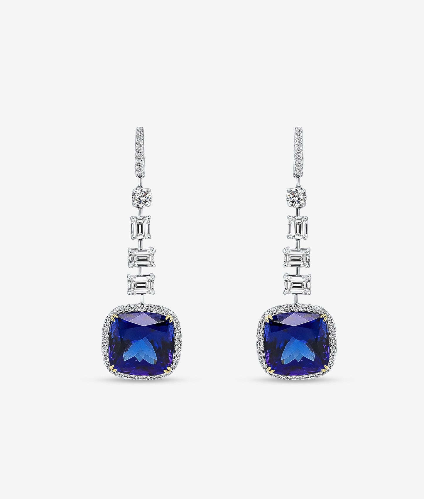 Tanzanite and Diamond Earrings