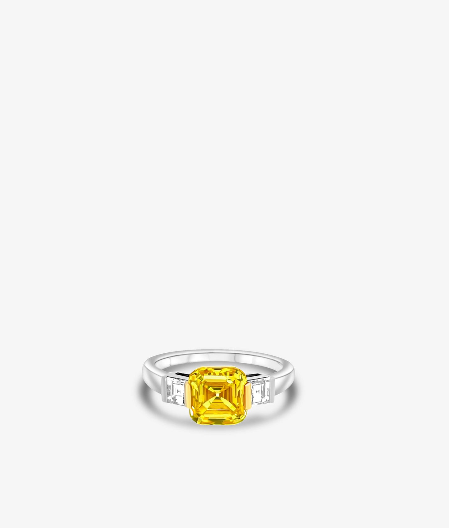 Vivid Yellow Diamond Ring