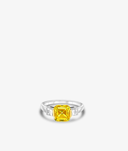 Vivid Yellow Diamond Ring