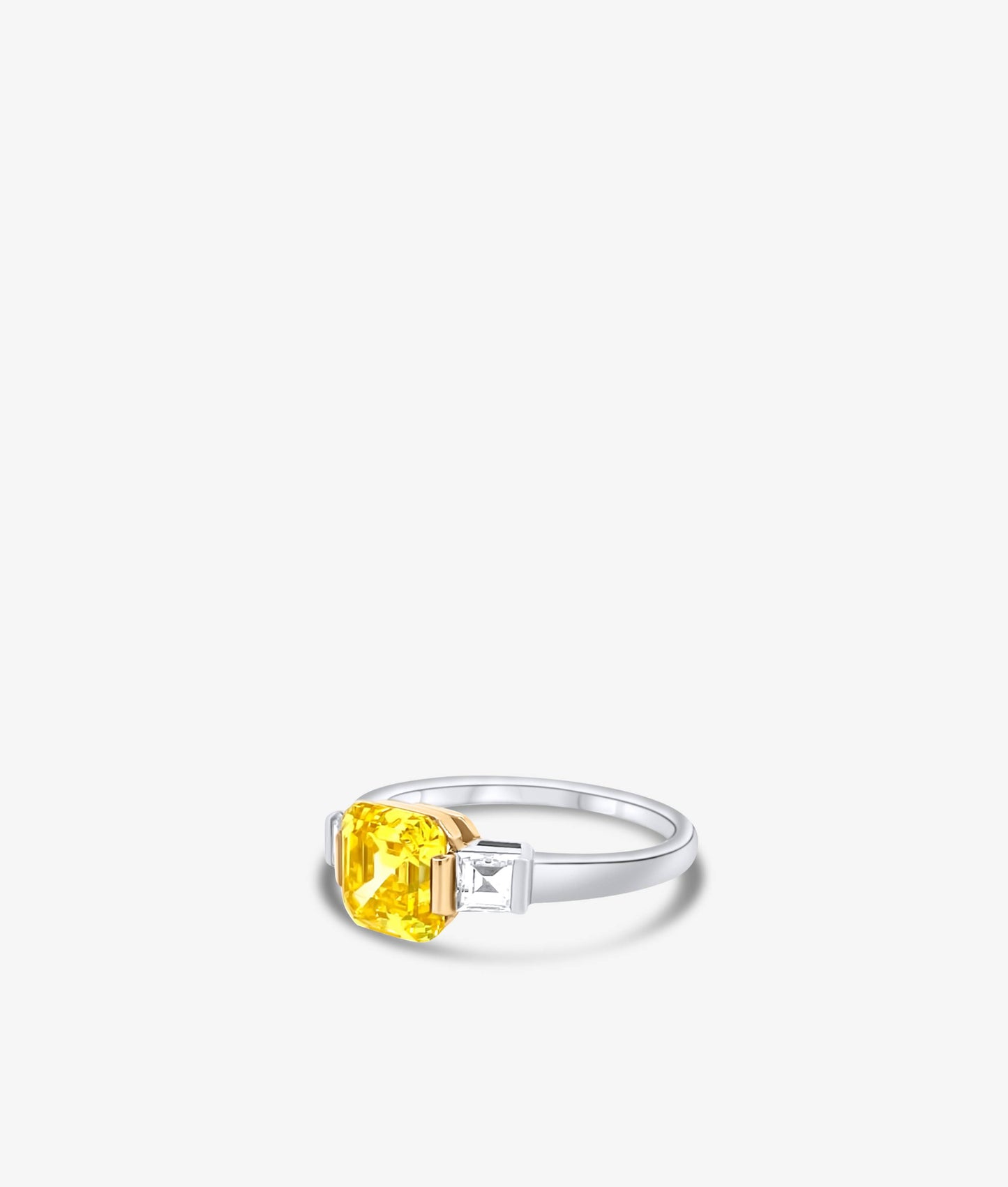 Vivid Yellow Diamond Ring