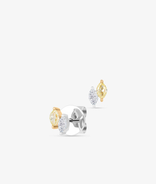 Lemon Pepper Marquis Studs