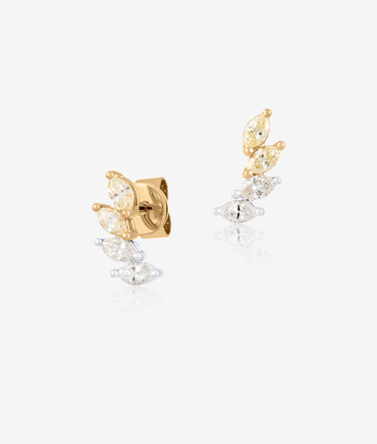 Lemon Pepper Marquis Cuff Stud