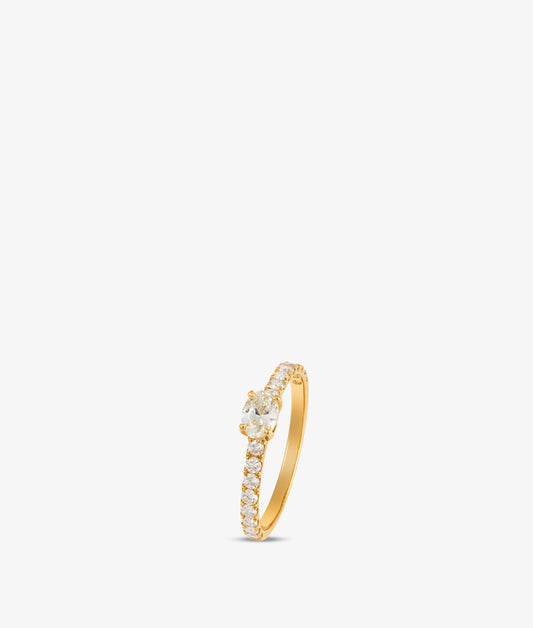Lemon Pepper Oval Ring
