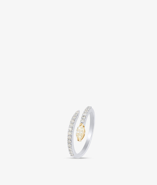 Lemon Pepper Marquis Loop Ring
