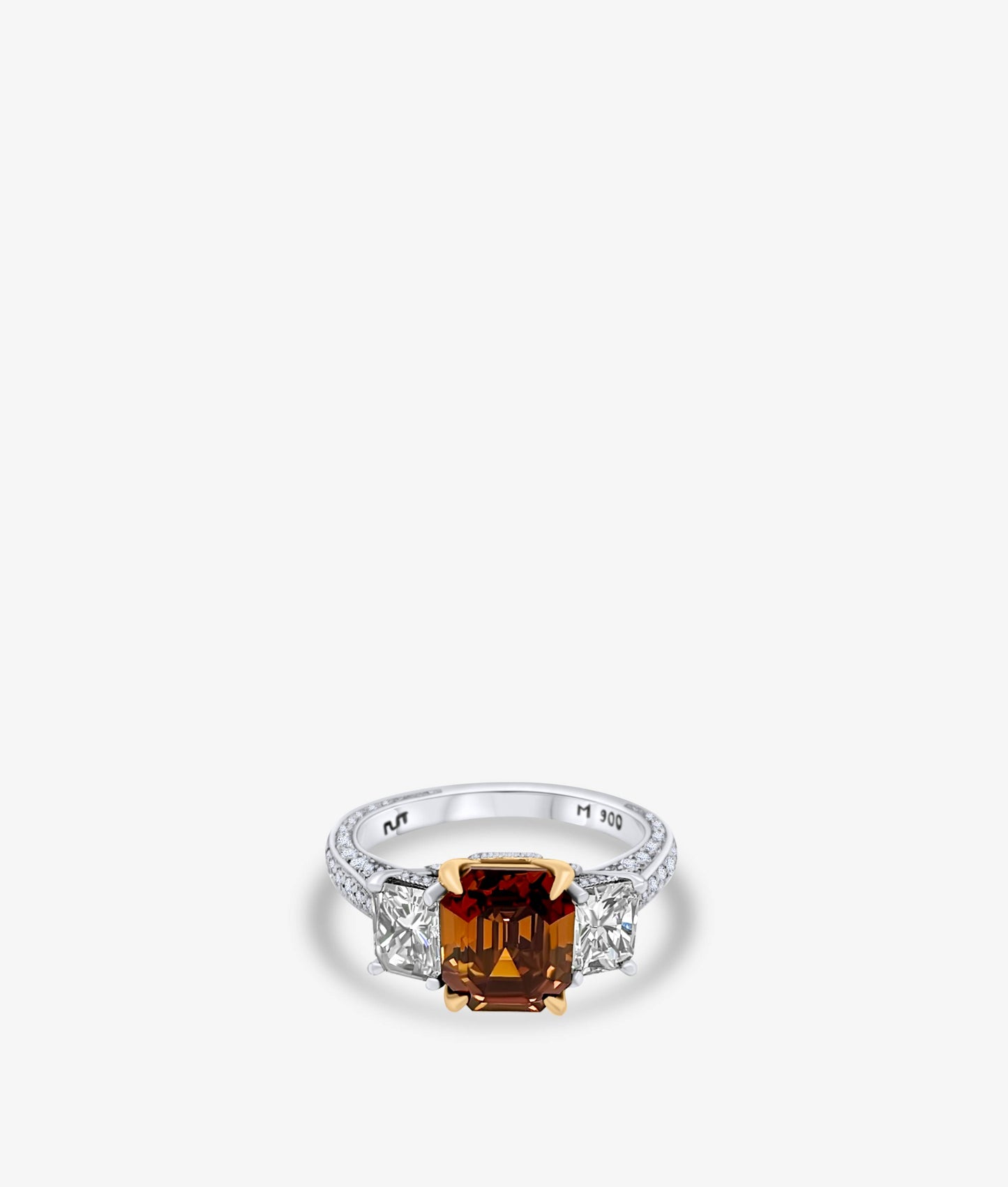 Fancy Deep Orange Diamond Ring