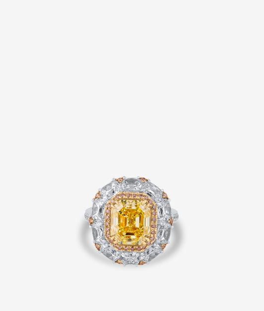 Intense Yellow Diamond Ring