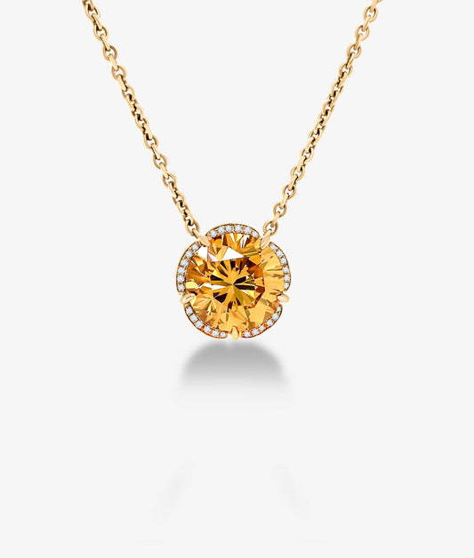 Fancy Colored Diamond Necklace