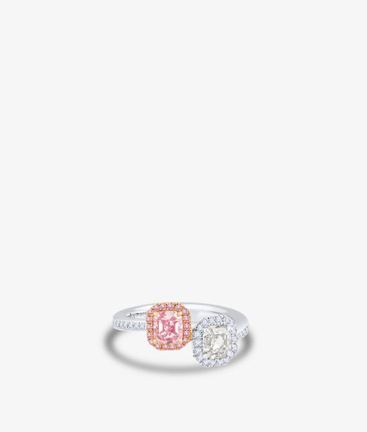 Fancy Purple Pink Diamond Ring
