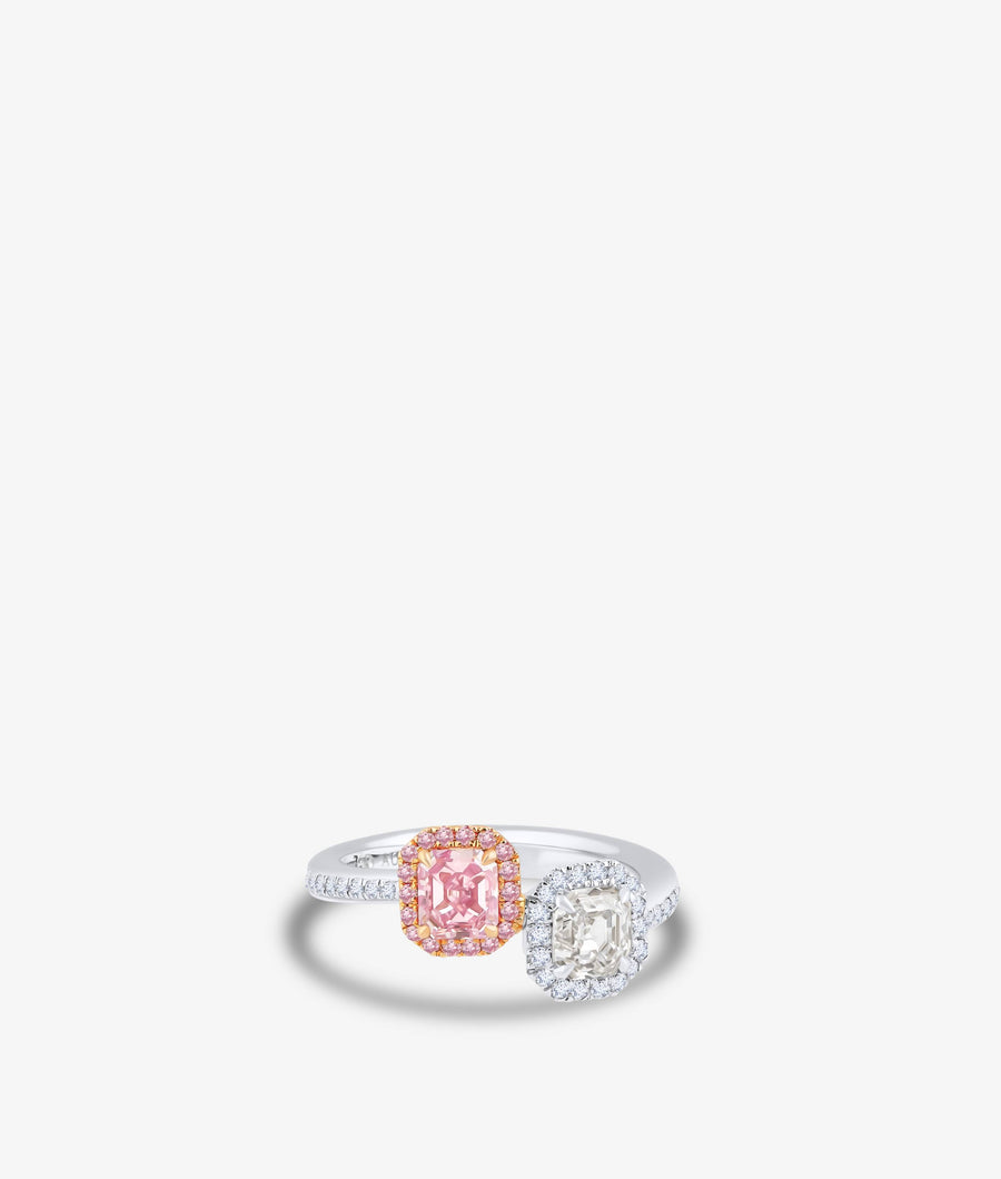 Fancy Purple Pink Diamond Ring