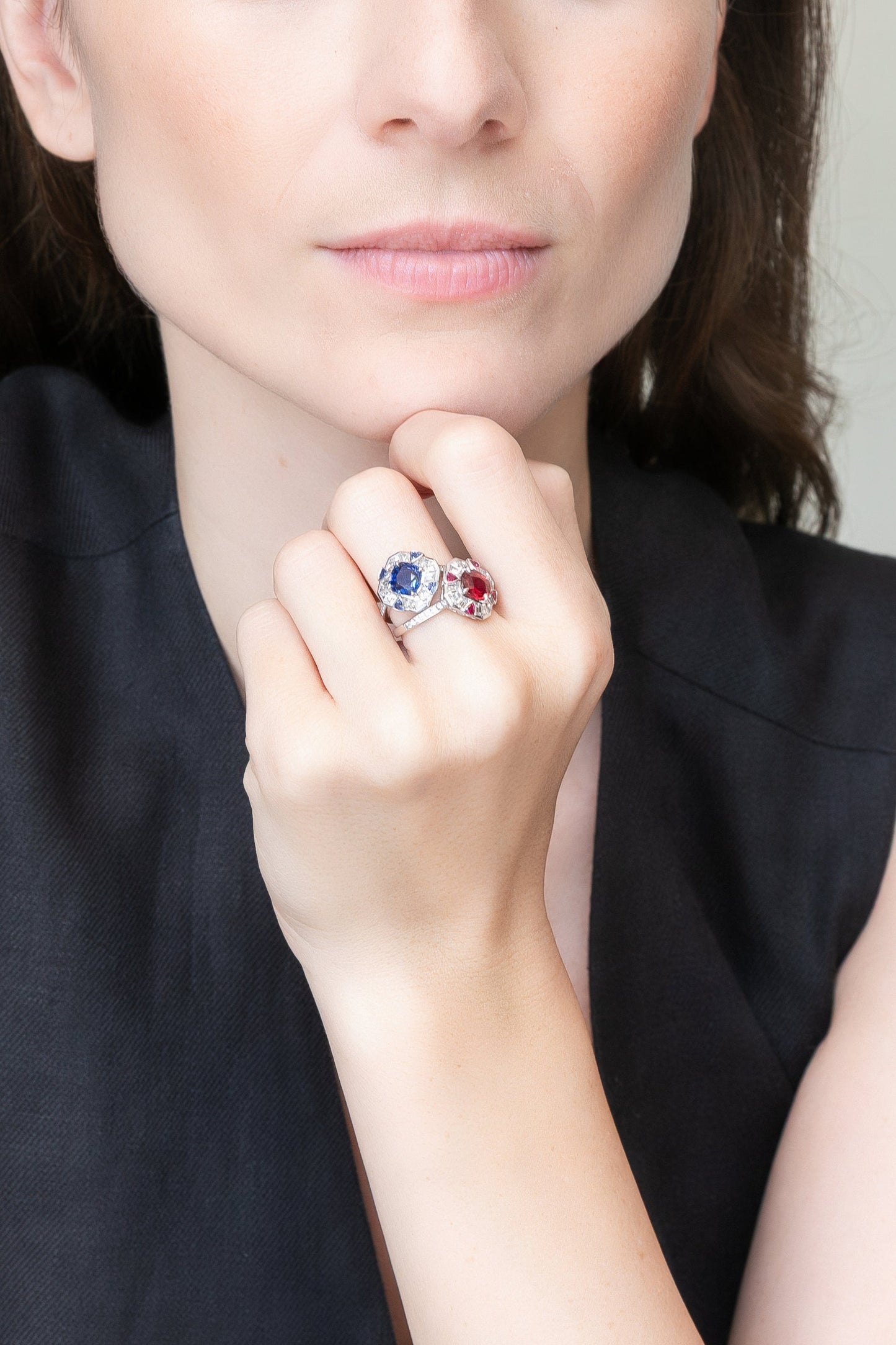 Sapphire Diamond Ring
