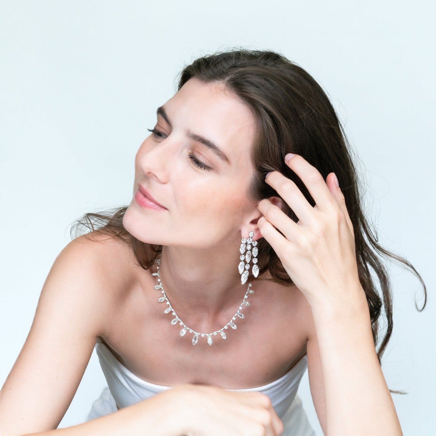 Diamond Shower Earrings