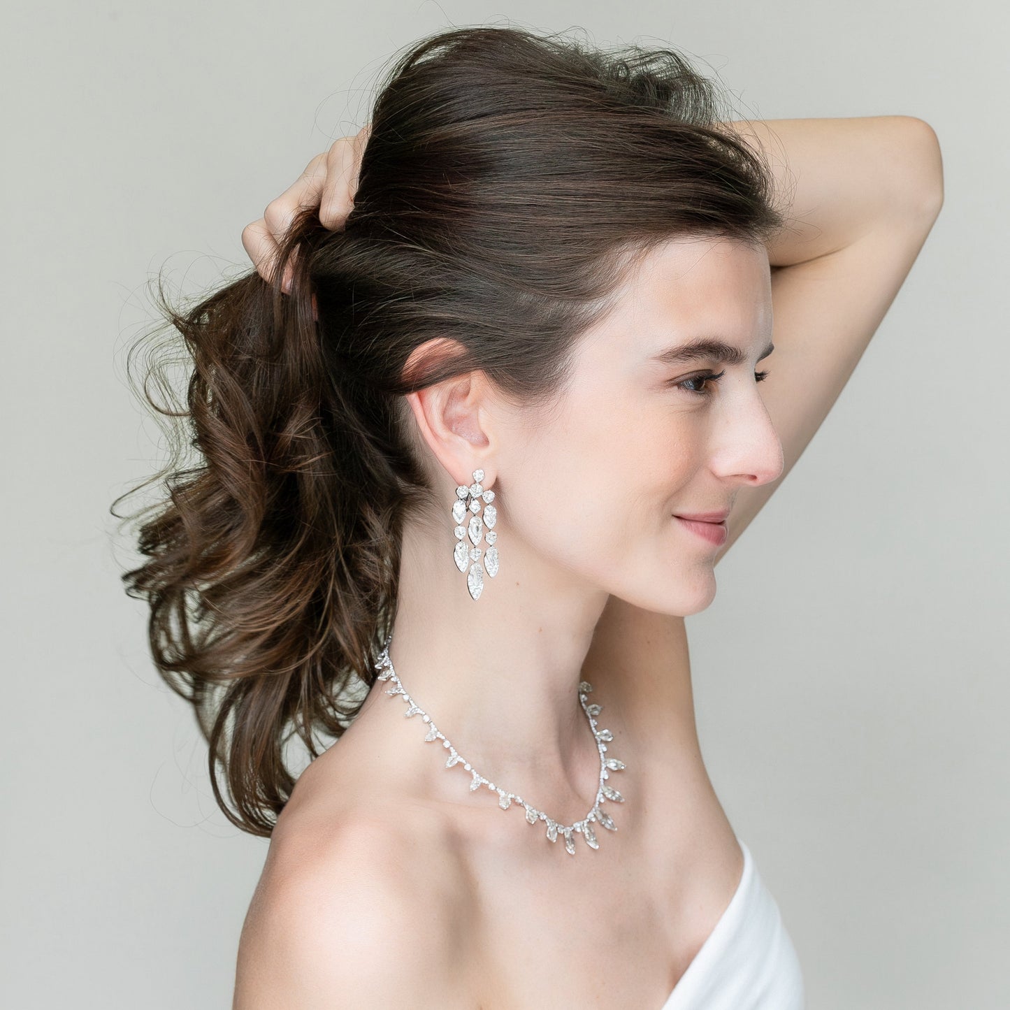 Diamond Shower Earrings