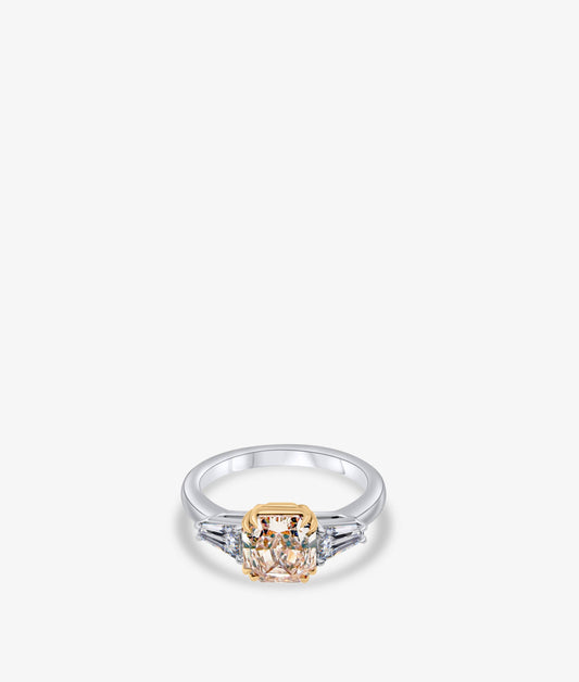 Fancy Pink Diamond Trilogy Ring
