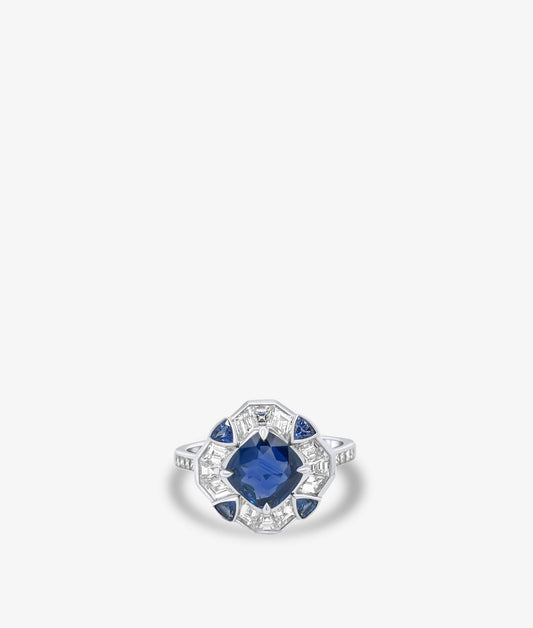 Sapphire Diamond Ring