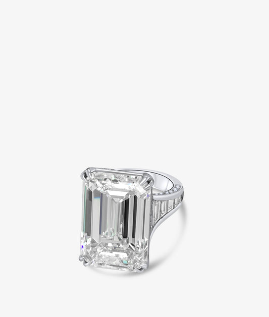 20ct Emerald Cut Ring